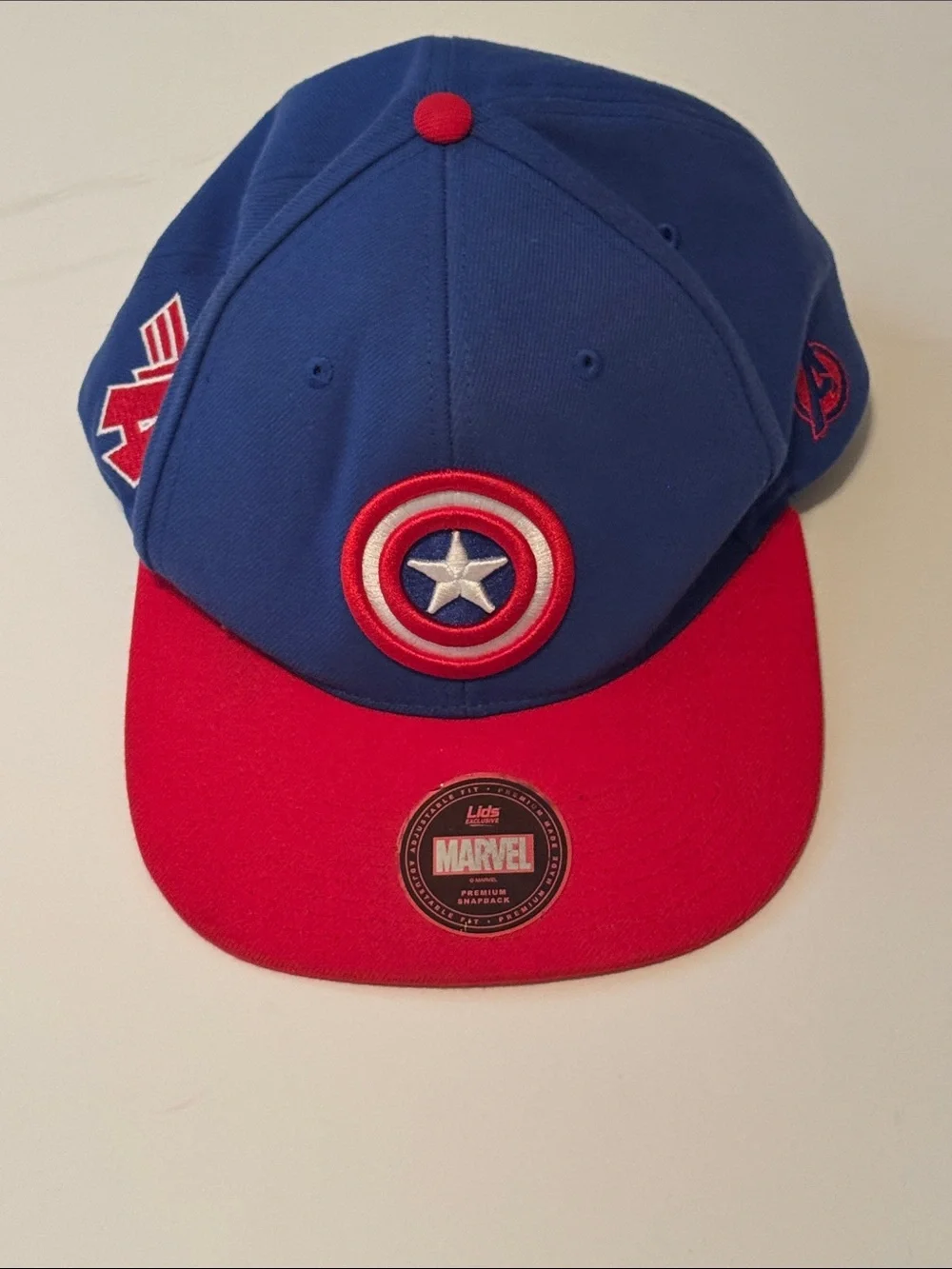 Marvel Captain America Kids Blue and Red Snapback Hat